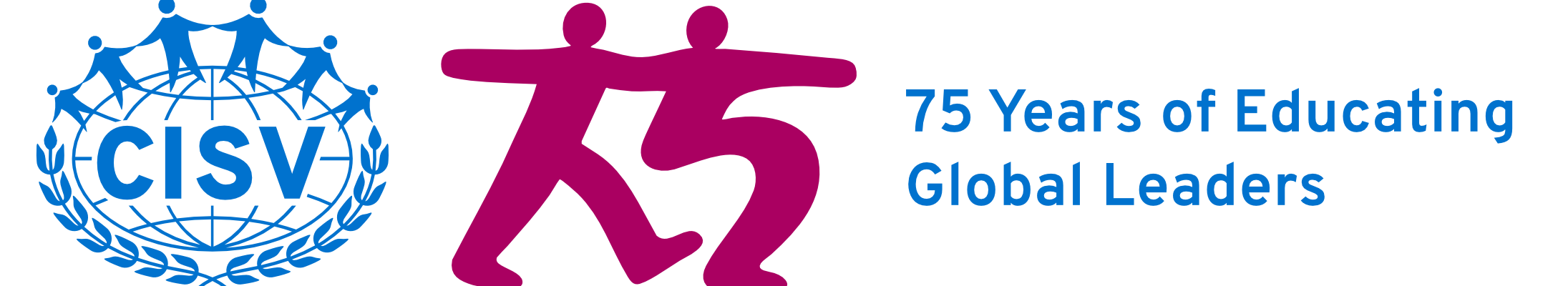 75 Anniversary Logo Horizontal Magenta